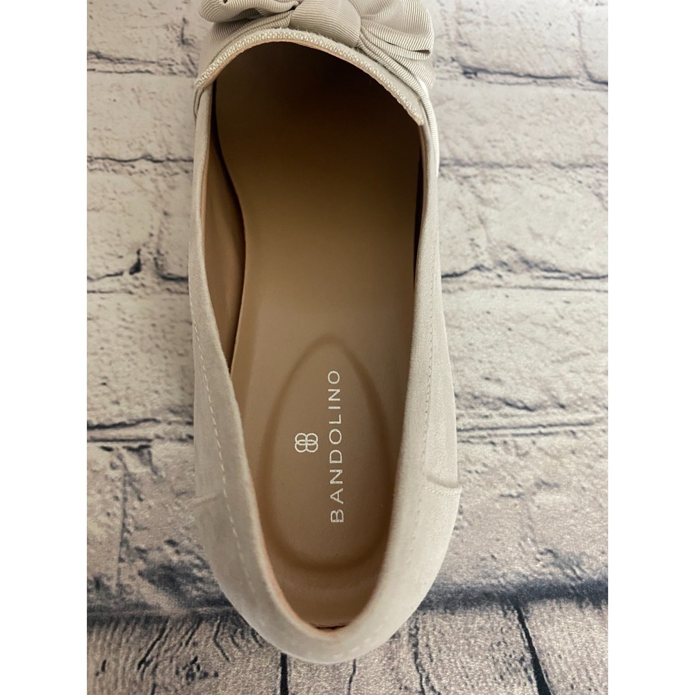 Bandolino NWOT Womens Lindio Loafers 11M Natural Cream Bow Slip On - Picture 10 of 15